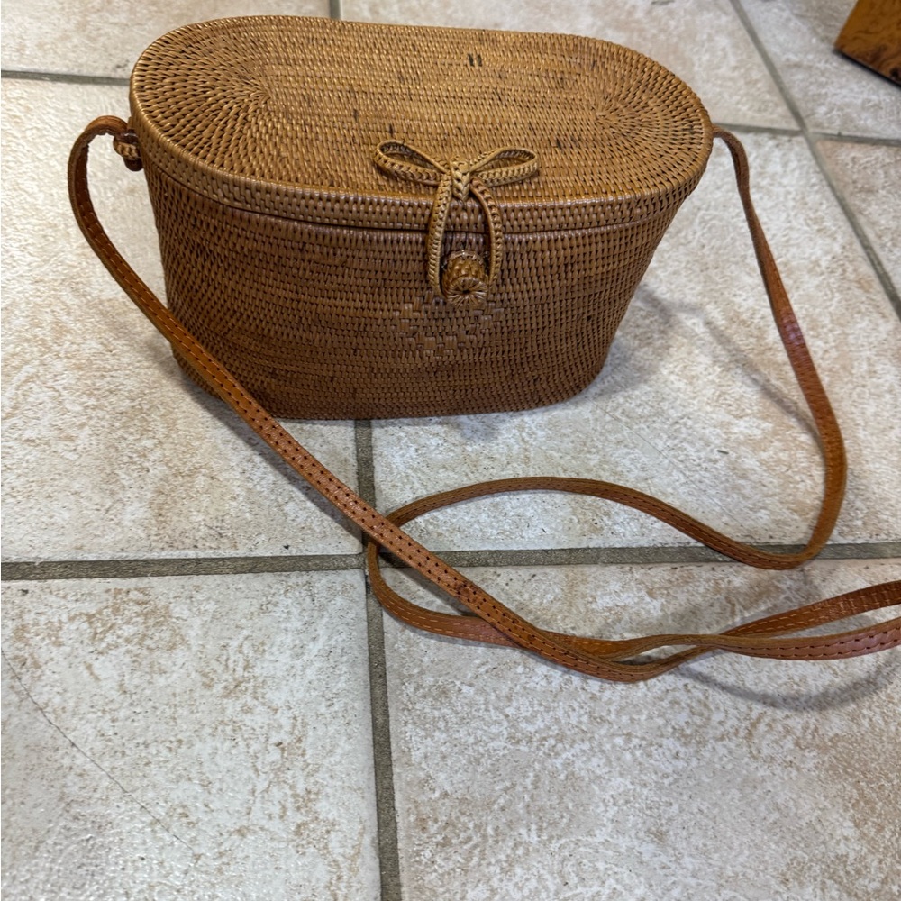 Handmade woven bag from Bali